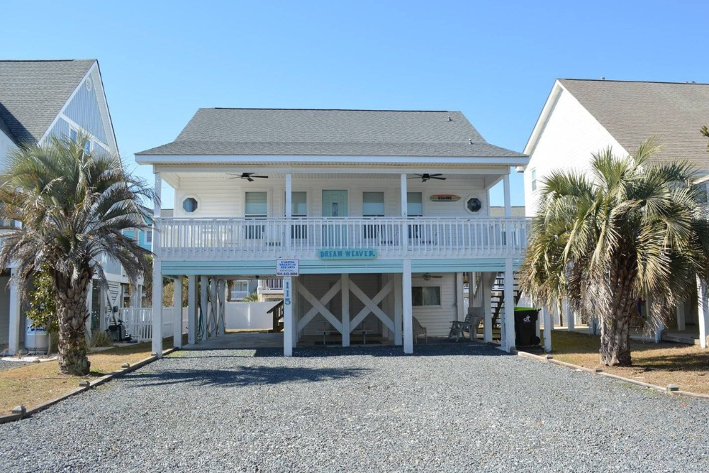 holden beach vacation rental cottage, dream weaver
